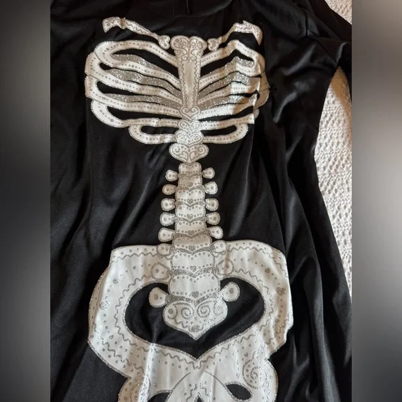 Spirit Black and White Halloween Skeleton Costume(Socks Not Included) - Picture 4 of 5